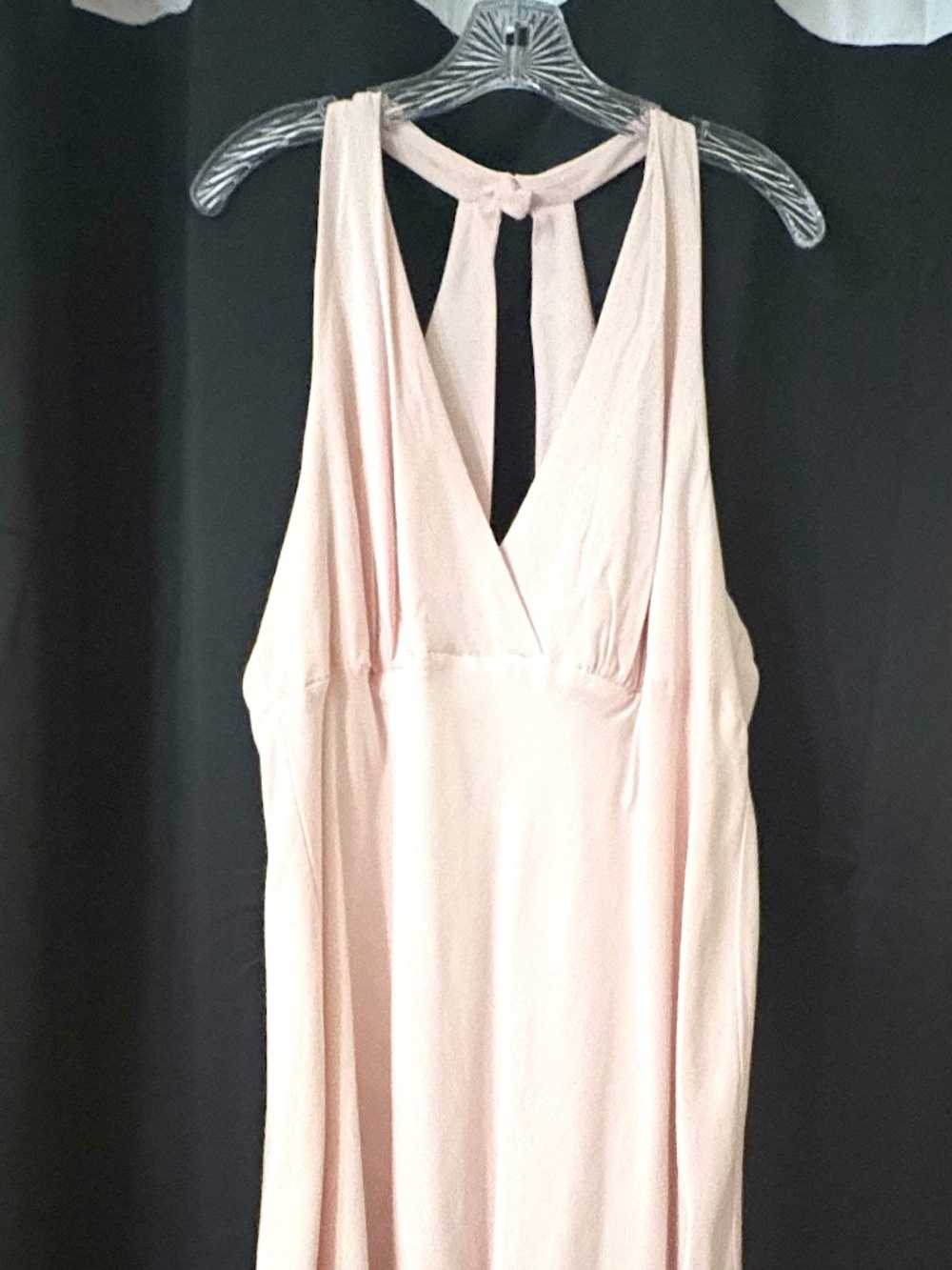 Women's Plus Size Lt. Pink Strappy Cocktail Dress-SIZE 24-Oleg Cassini